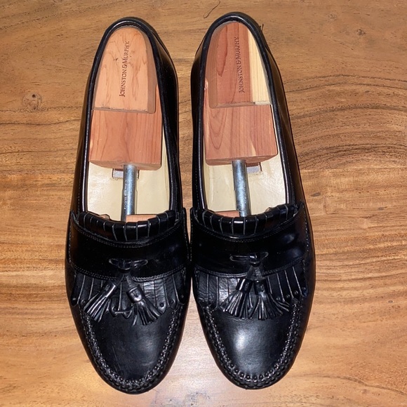 Johnston & Murphy Stanza loafers, black size 10 1/2 wide - Picture 4 of 6